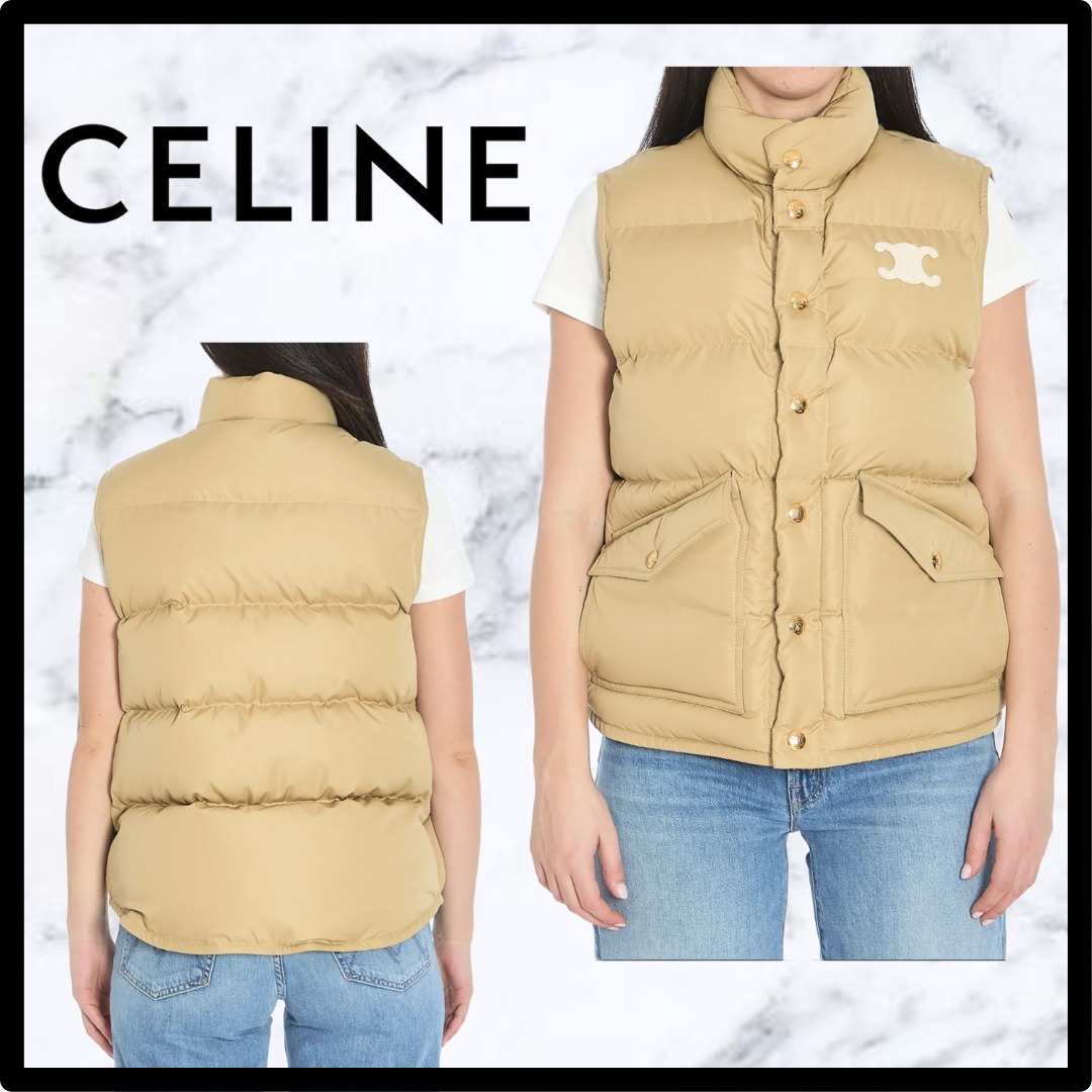 CELINE Celine セリーヌ Quilted Gilet ジレ RV0ET0N41.03BE