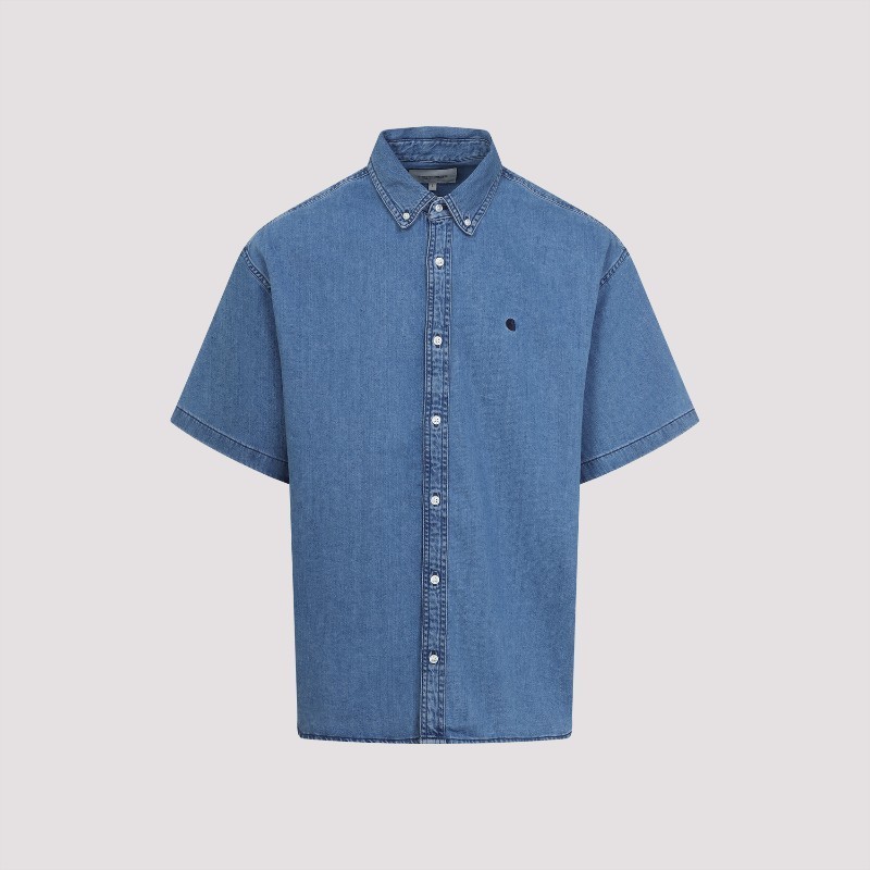 Tシャツ・カットソー Carhartt Carhartt Wip SS Lucas Shirt (I0345750106 BLUE)