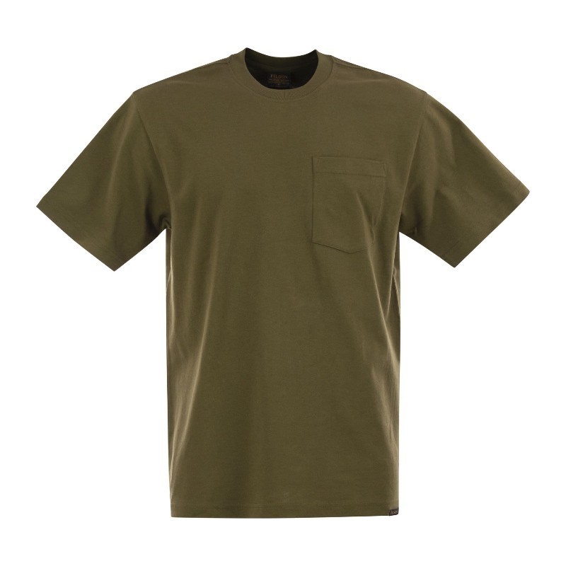 Tシャツ・カットソー FILSON Cotton T-shirt with breast pocket (FMTEE0112 310)