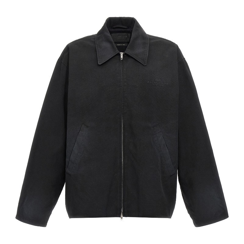 ブルゾン BALENCIAGA SS25 'BB Garderobe' jacket (817649TRP15 1000)