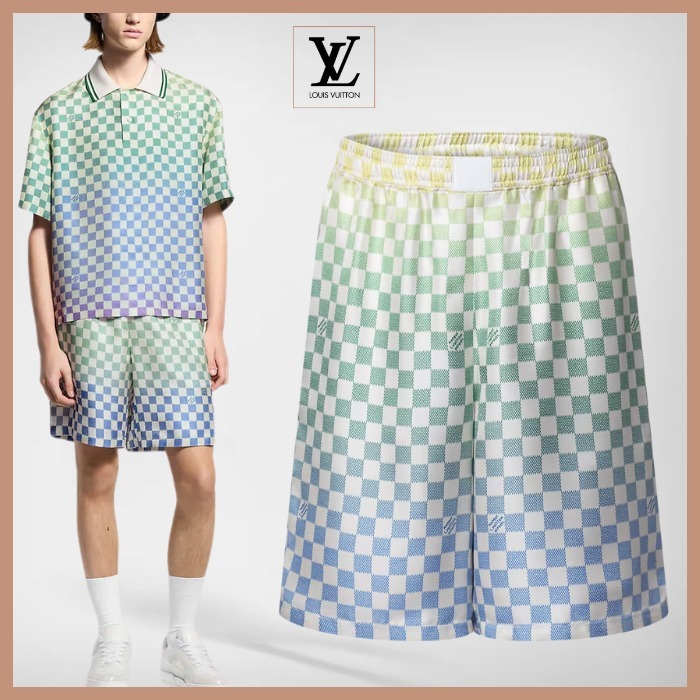 【LOUIS VUITTON 】 グラディエント プリントシルクショーツ