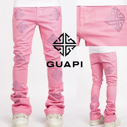 ピンク系 GUAPI(グアピ) デニム・ジーパン(メンズ) - 海外通販の