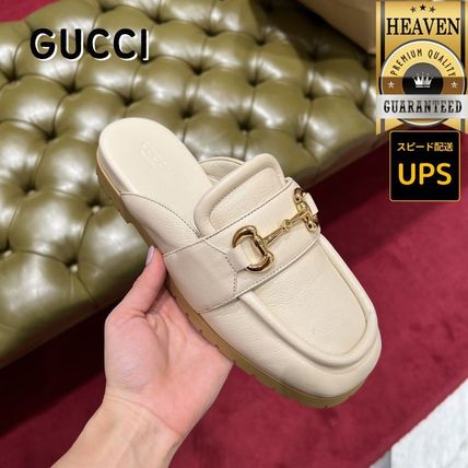 ベージュ系 GUCCI(グッチ) サンダル・ミュール(レディース