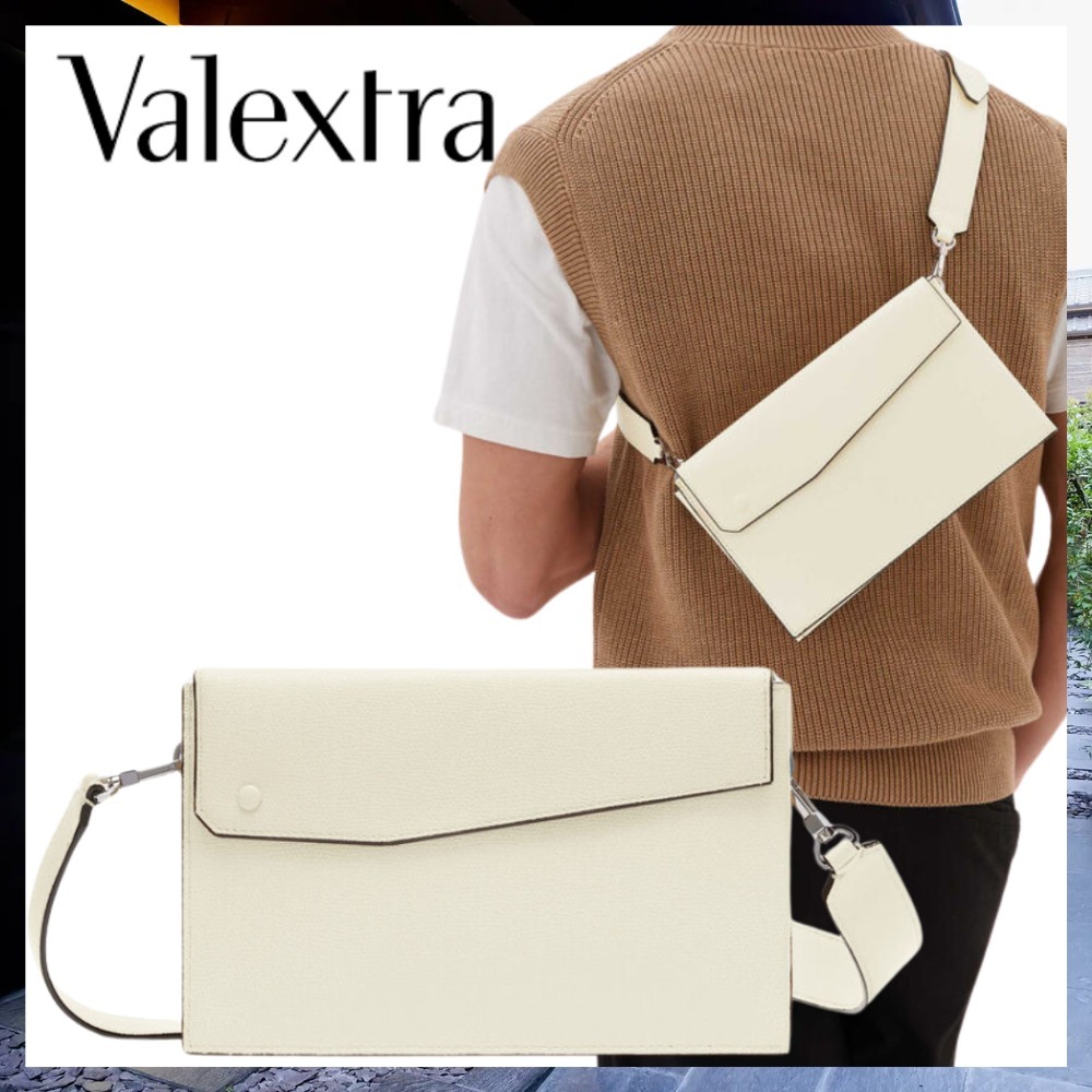 【男女兼用♪スタイル自由】Valextra ポケットショルダーバッグ