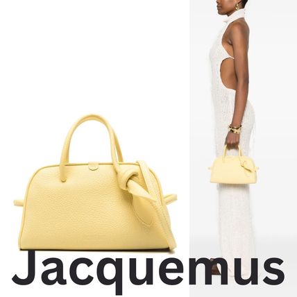Jacquemus ジャックムス カーフレザー イエロー ハンドバッグ レザー（本革） イエロー（黄色）系 JACQUEMUS(ジャックムス