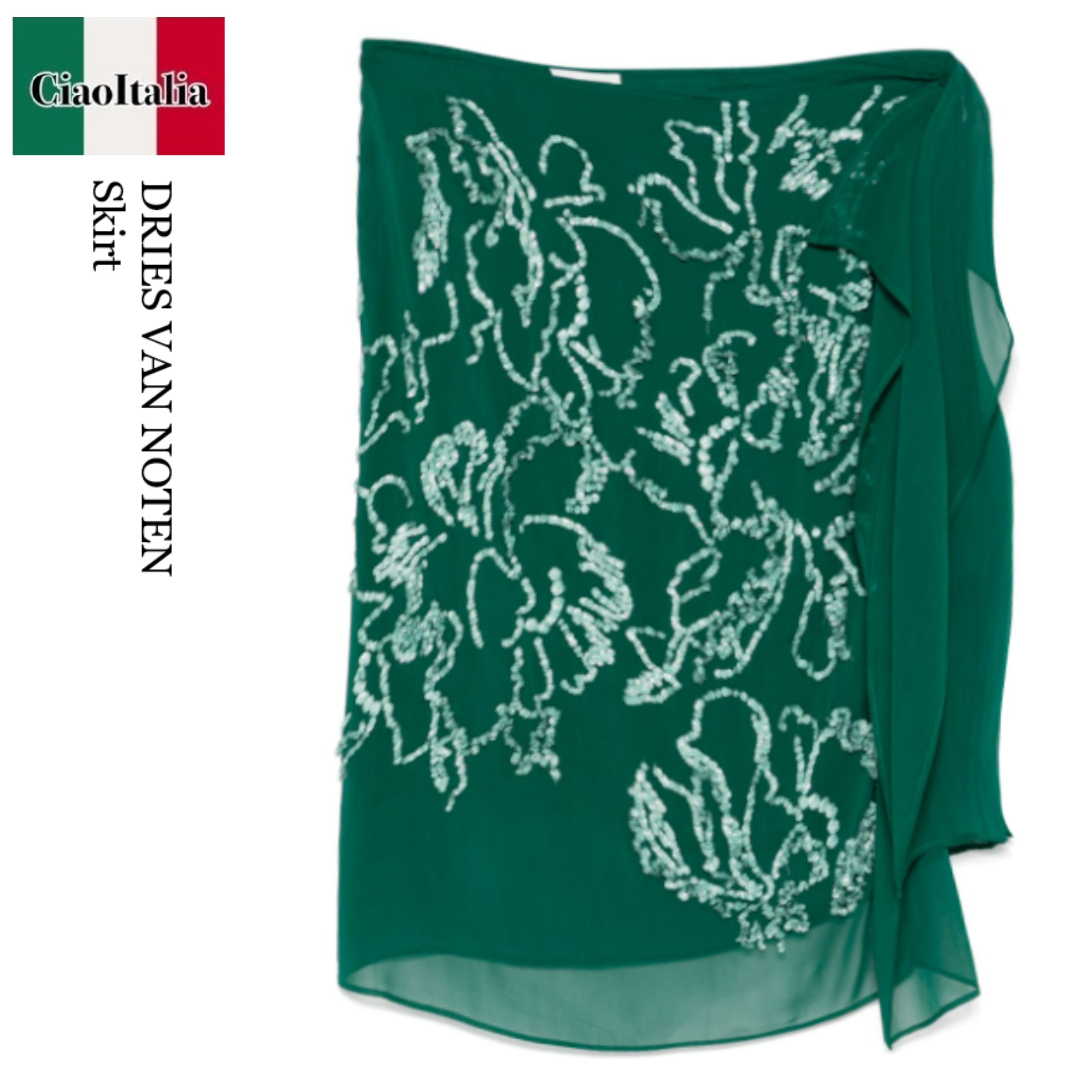 スカート Dries Van Noten Gonna Sima Ricamata