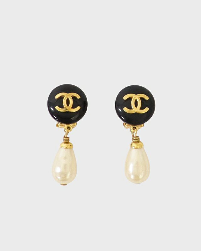 CHANEL COCOパールスウィングイヤリング