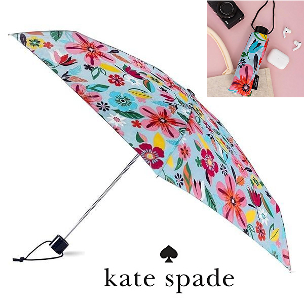 国内発送★kate spade 折りたたみ傘 人気のサファリフローラル柄