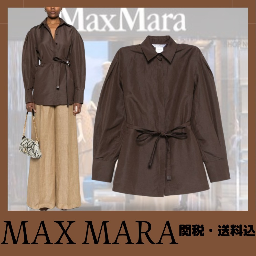 新作☆【Max Mara】リネンとシルクのジャケット