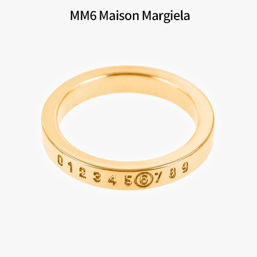 [MM6 Maison Margiela]★ロゴ3㎜リングSM6UQ0059P6469950★