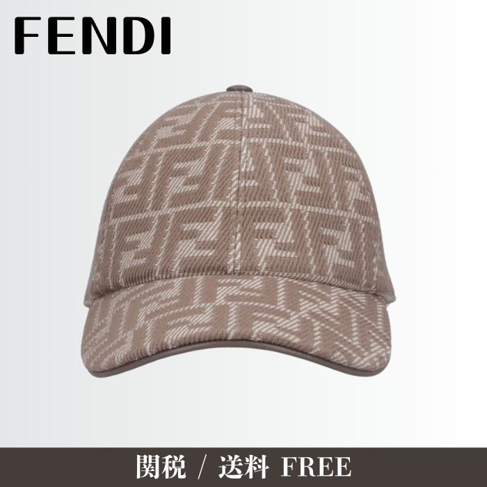 【大人気】FENDI フェンディ FF ベースボール キャップ コットン