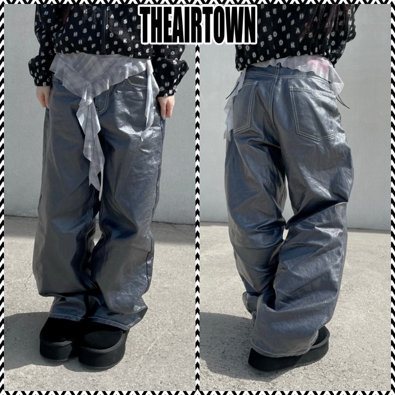 ●THEAIRTOWN● molton coating denim