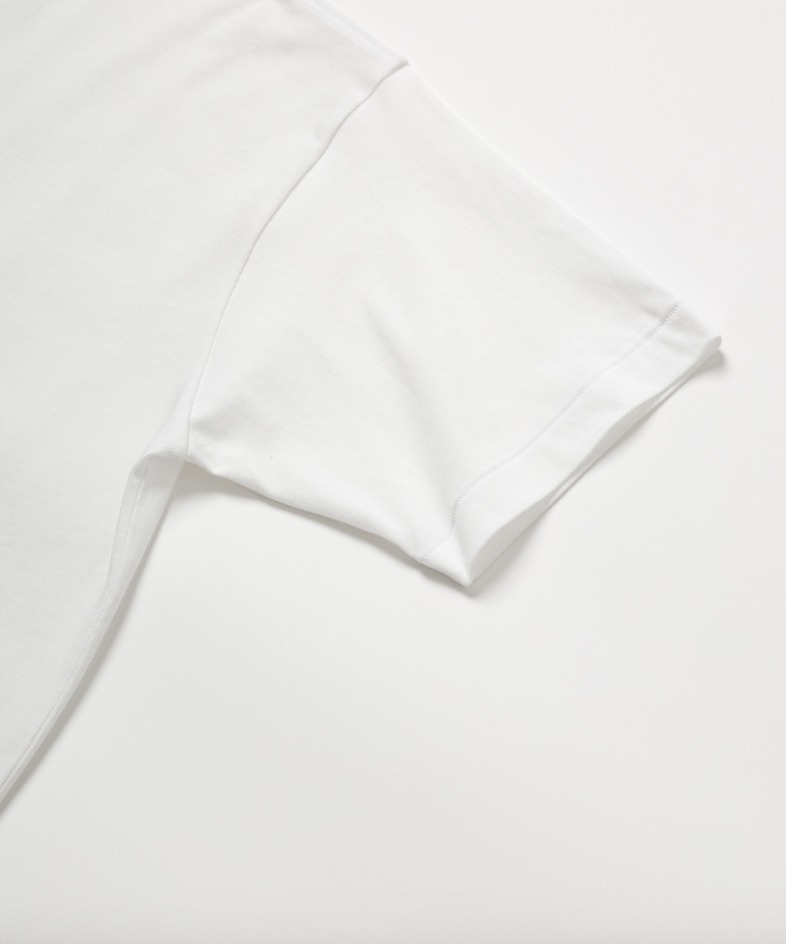 《Hanes for BIOTOP》USコットンモックネックパックTシャツ