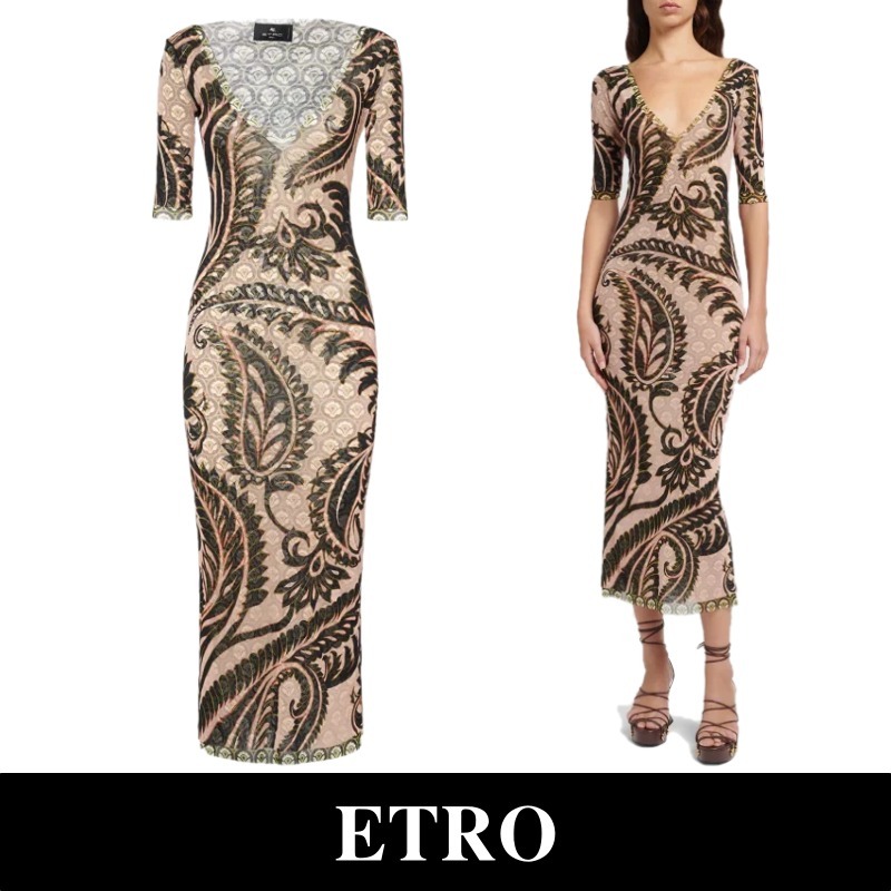関税込【Etro】ペイズリードレス
