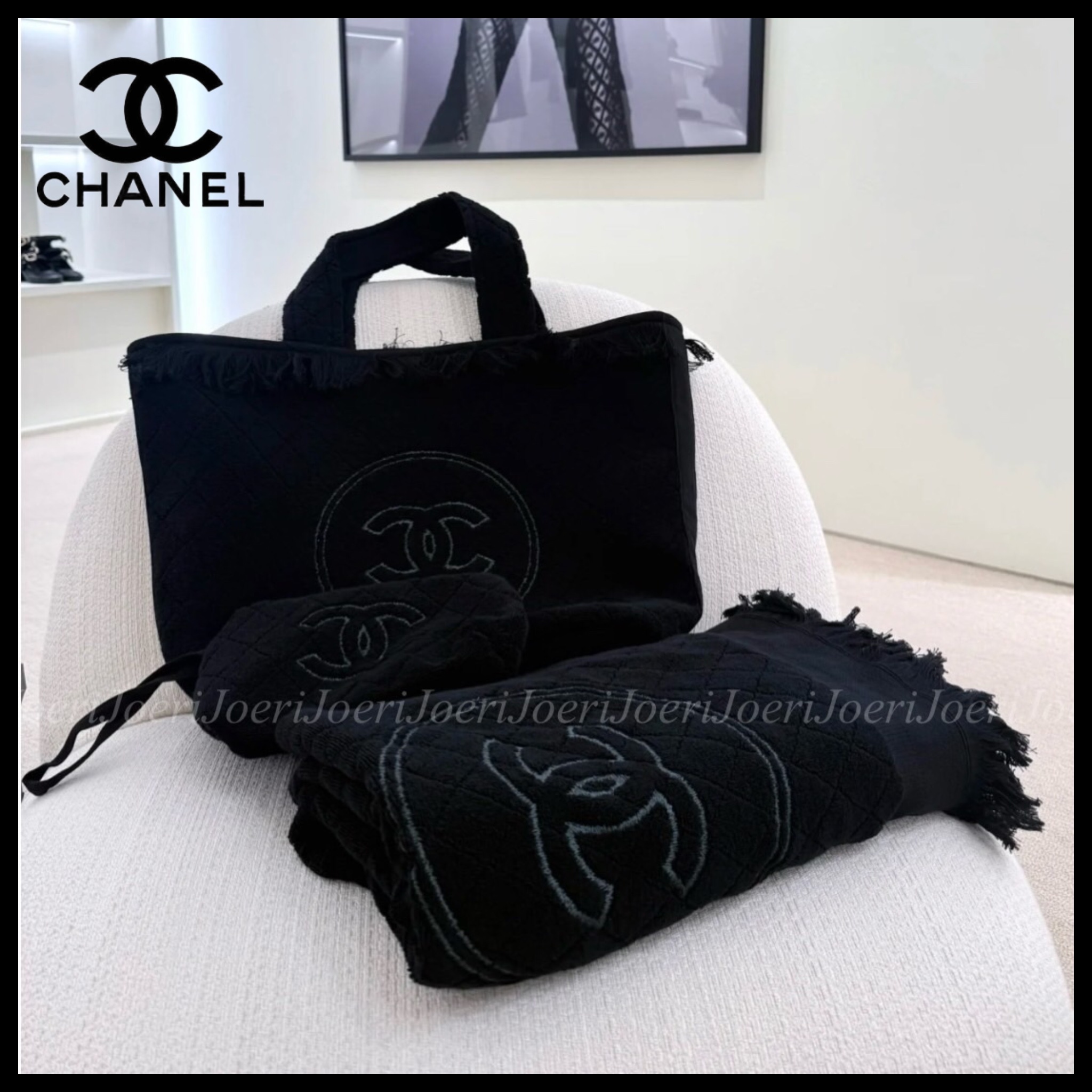 【夏のリゾートに♪】CHANEL ビーチ タオル & バッグ