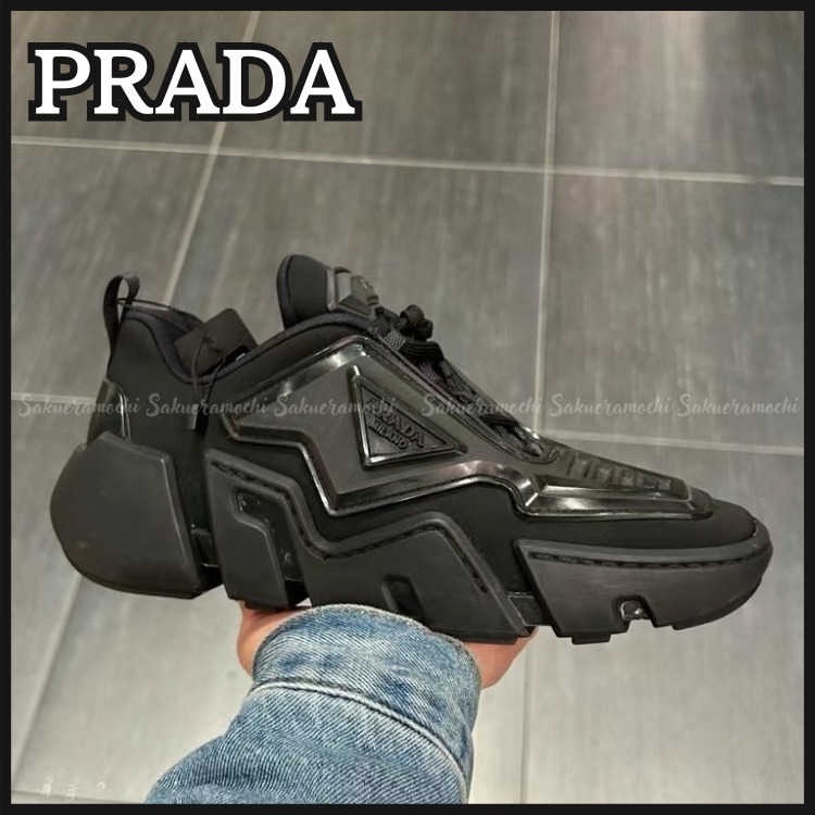 【PRADA】lady's クラウドバスト サンダースニーカー black