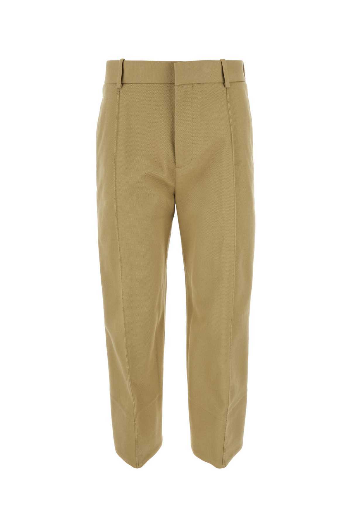 【関税&送料込】Bottega Veneta Beige Cotton Cropped Cut Pant
