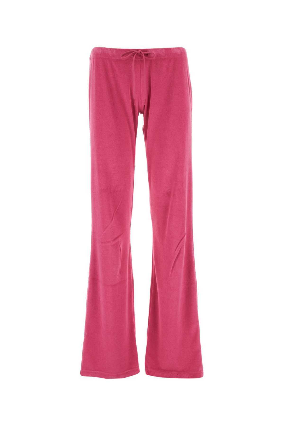 【関税&送料込】Balenciaga Fuchsia Velvet Joggers