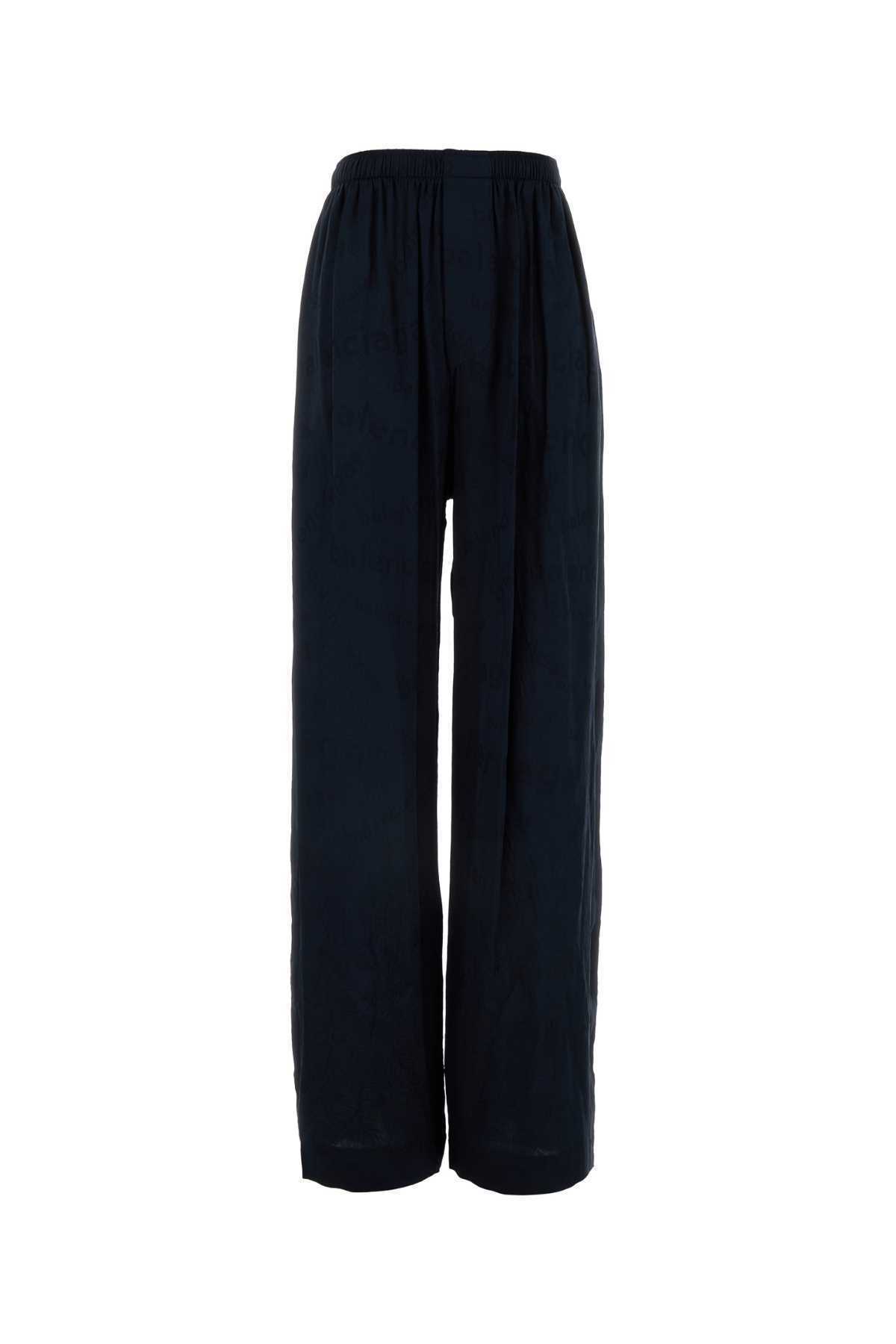 【関税&送料込】Balenciaga Midnight Blue Silk Pyjama Pant
