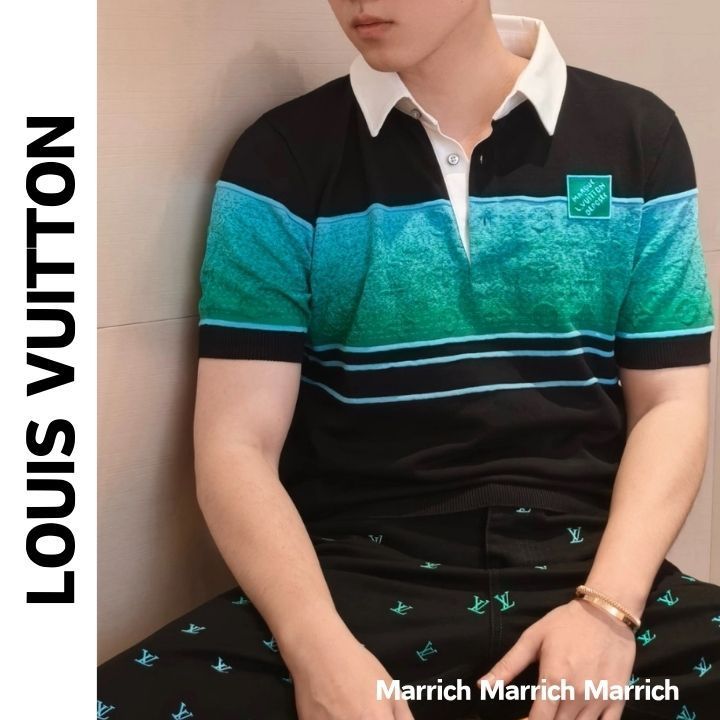 Louis Vuitton《グラデーションが可愛い♪》半袖ポロシャツ