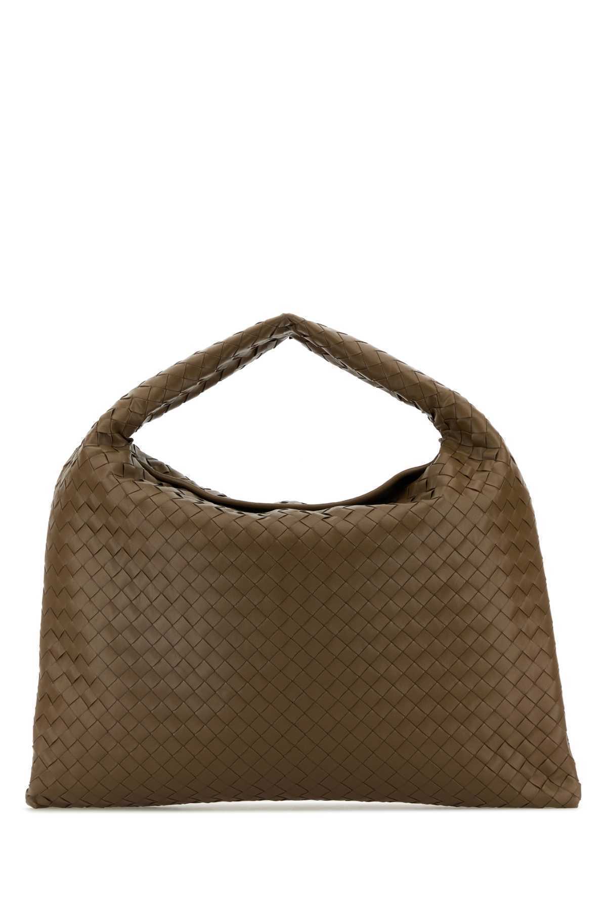 【関税&送料込】Bottega Veneta Brown Leather Hop Shoulder Ba