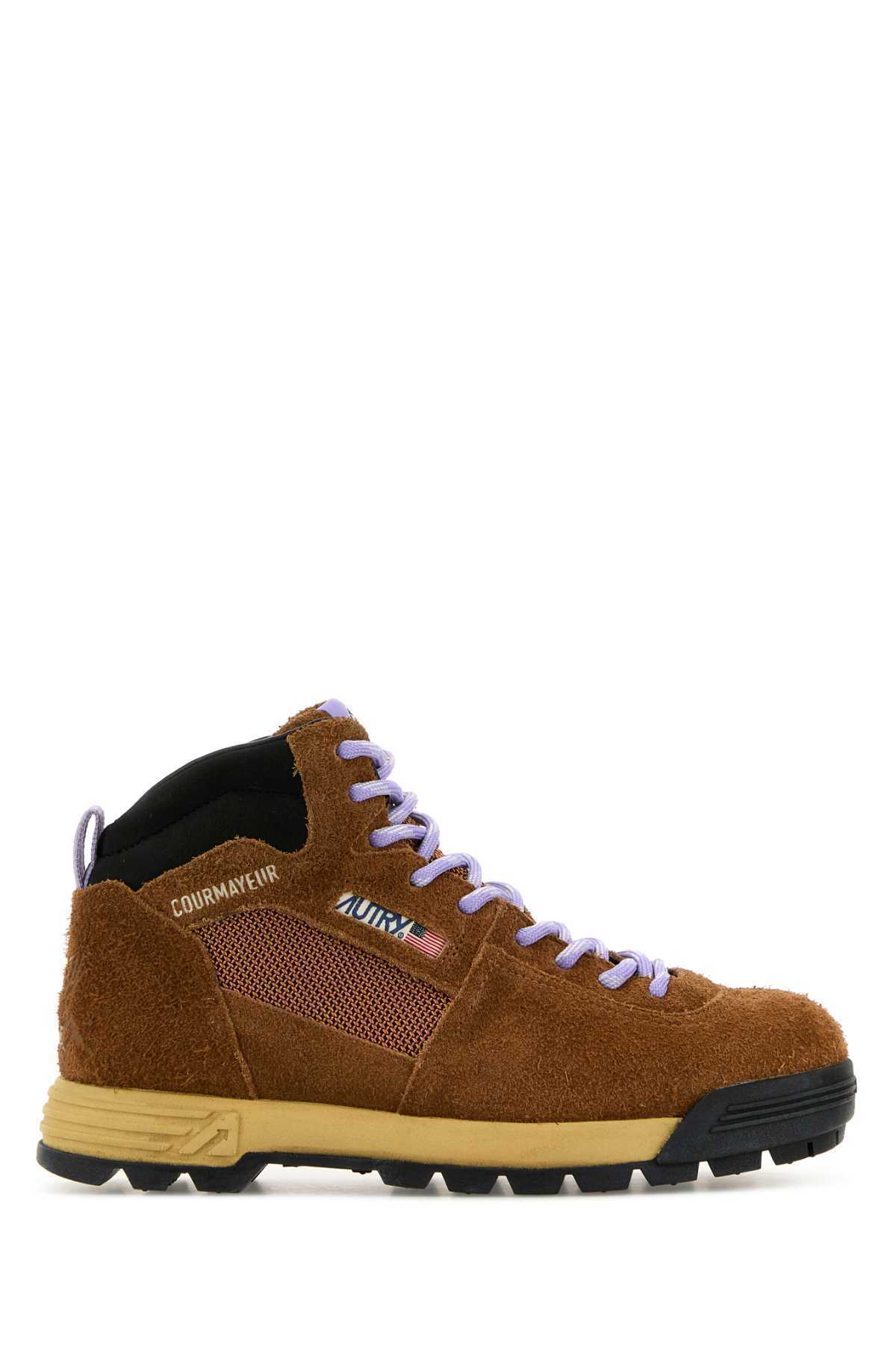 【関税&送料込】Autry Brown Suede Malga Sneakers
