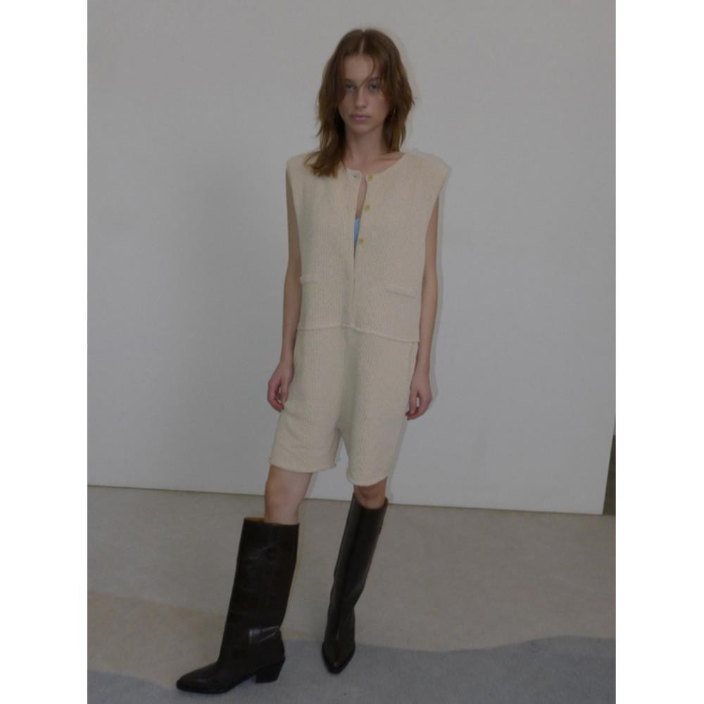 ◆overdue flair◆ ORGANIC COTTON JUMPSUIT