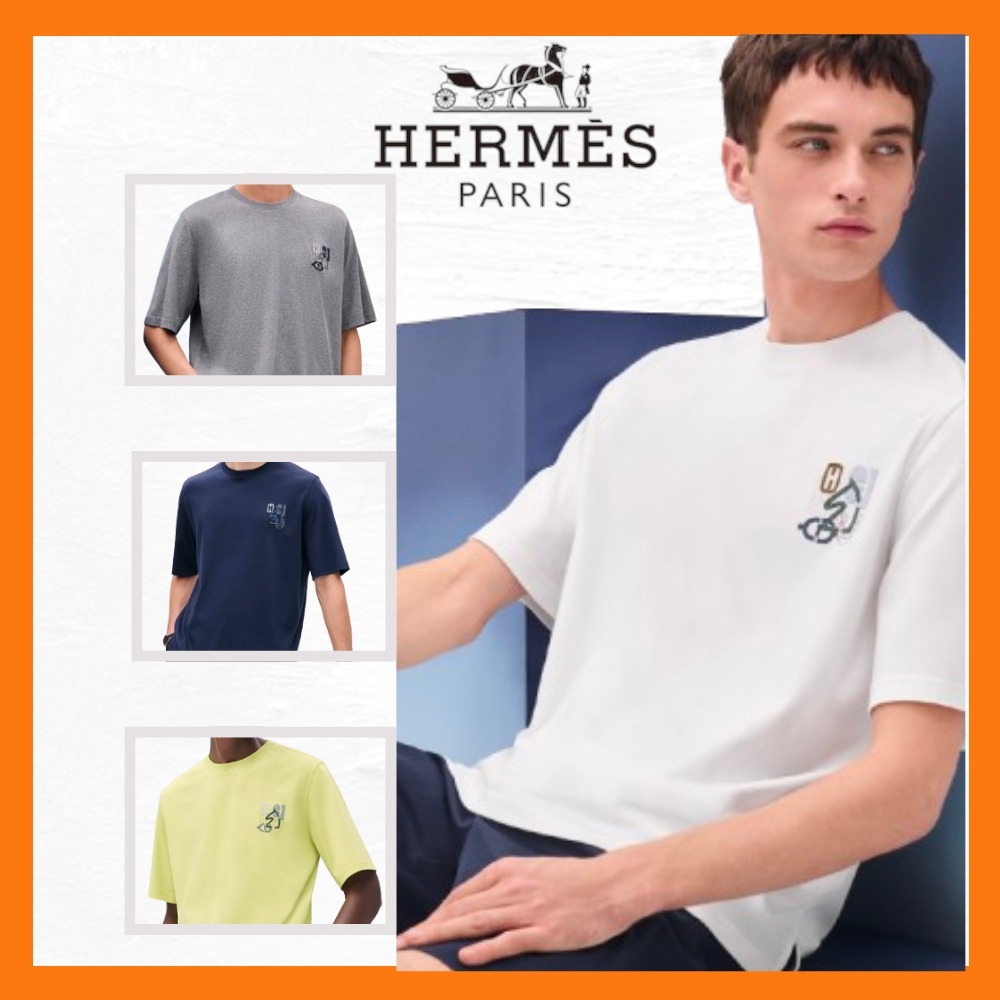 洗練された遊び心 HERMES T-shirt H Puzzle Tシャツ