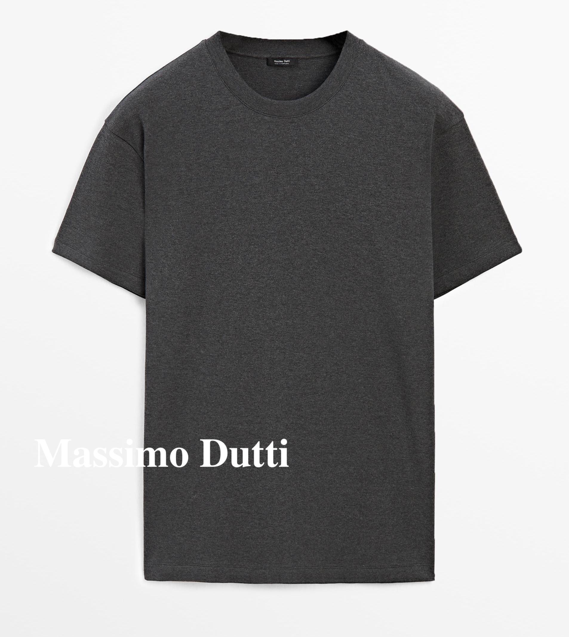 ★日本未入荷*Massimo Dutti*新作*ミディアムウェイトTシャツ/AG
