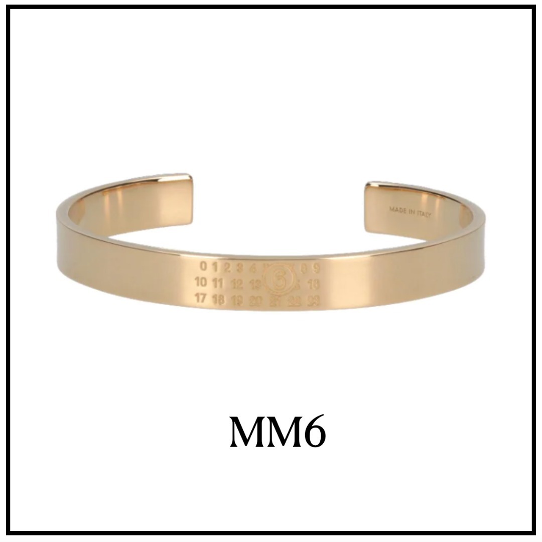 【MM6】数字刻印入りカフブレスレット