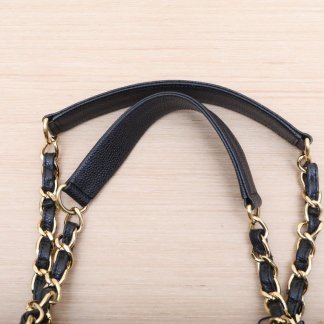 《タイムレスな逸品》【CHANEL】ゴールドバックルブラックバッグ
