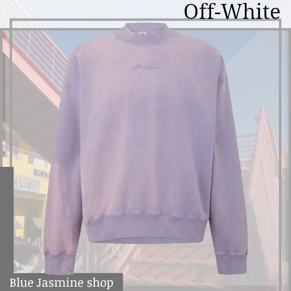 【関税無・国内発】Off-White / Laundry Script Skate Crewneck