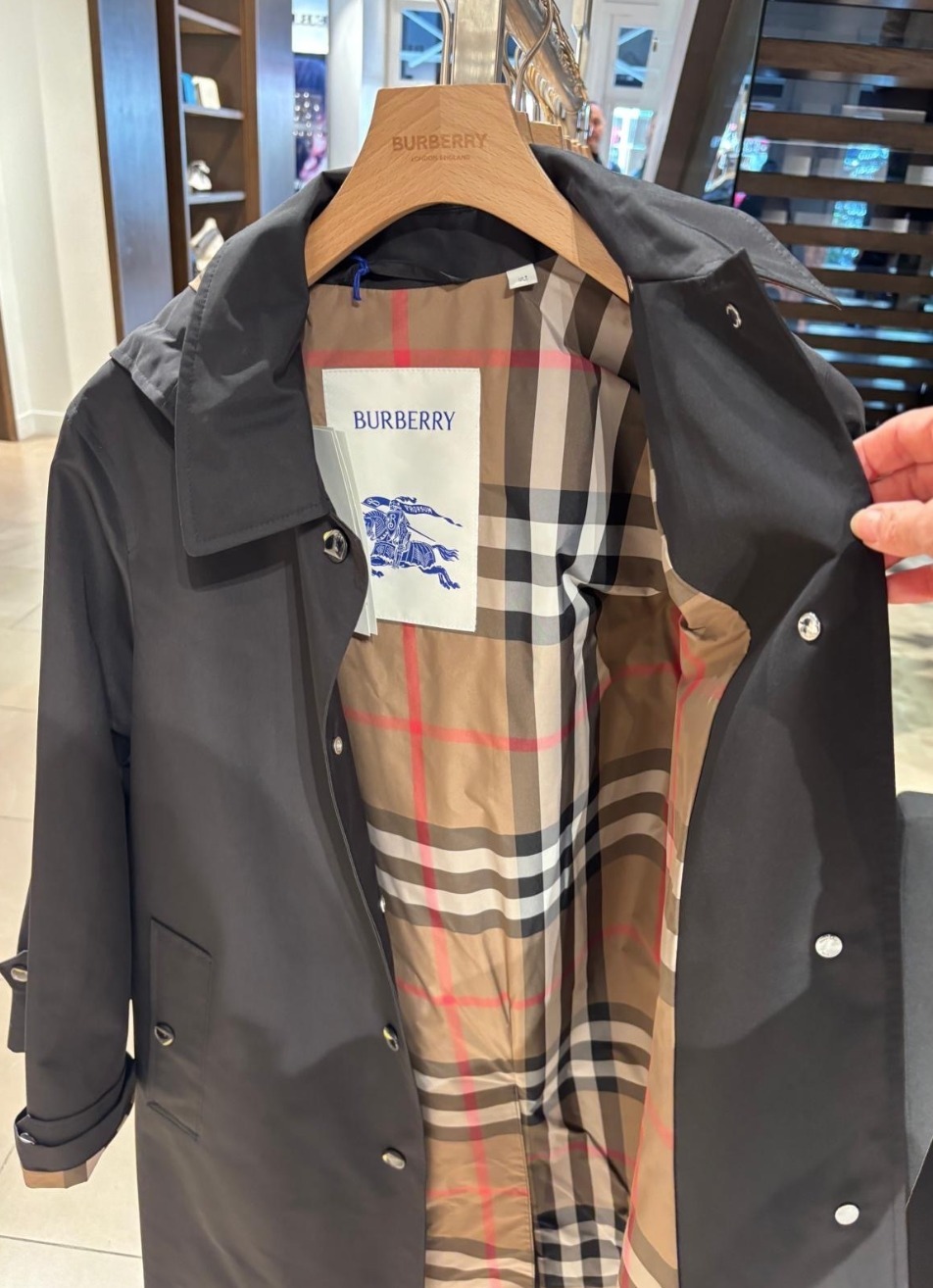 ★Burberry★バーバリーOXCLOSE フード付き コート BURBERRY】OXCLOSE フード着脱可能 レインコート (Burberry