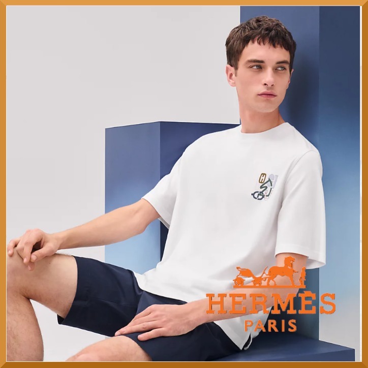 【カジュアル】エルメス★Tシャツミニパッチ《Hパズル》