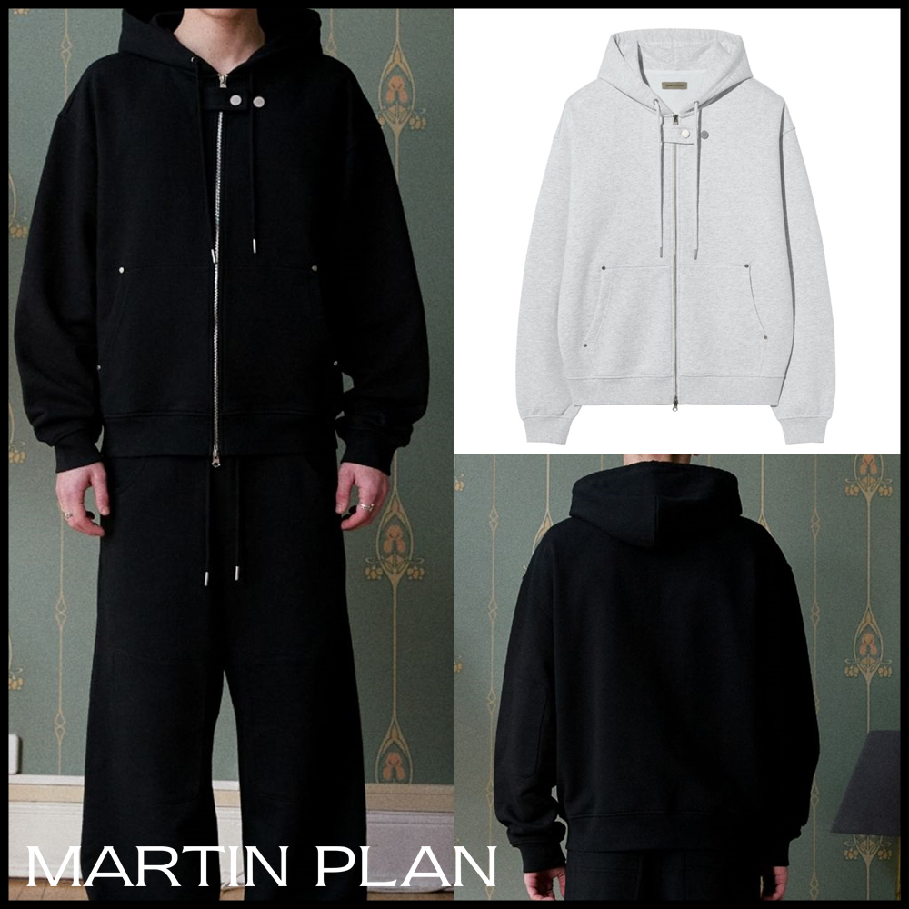 MARTIN PLAN ■ Travail Box Sweat Zip Hoodie