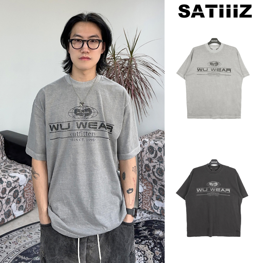 【SATIIIZ】Outfitters Dyeing Short Sleeve T-Shirt