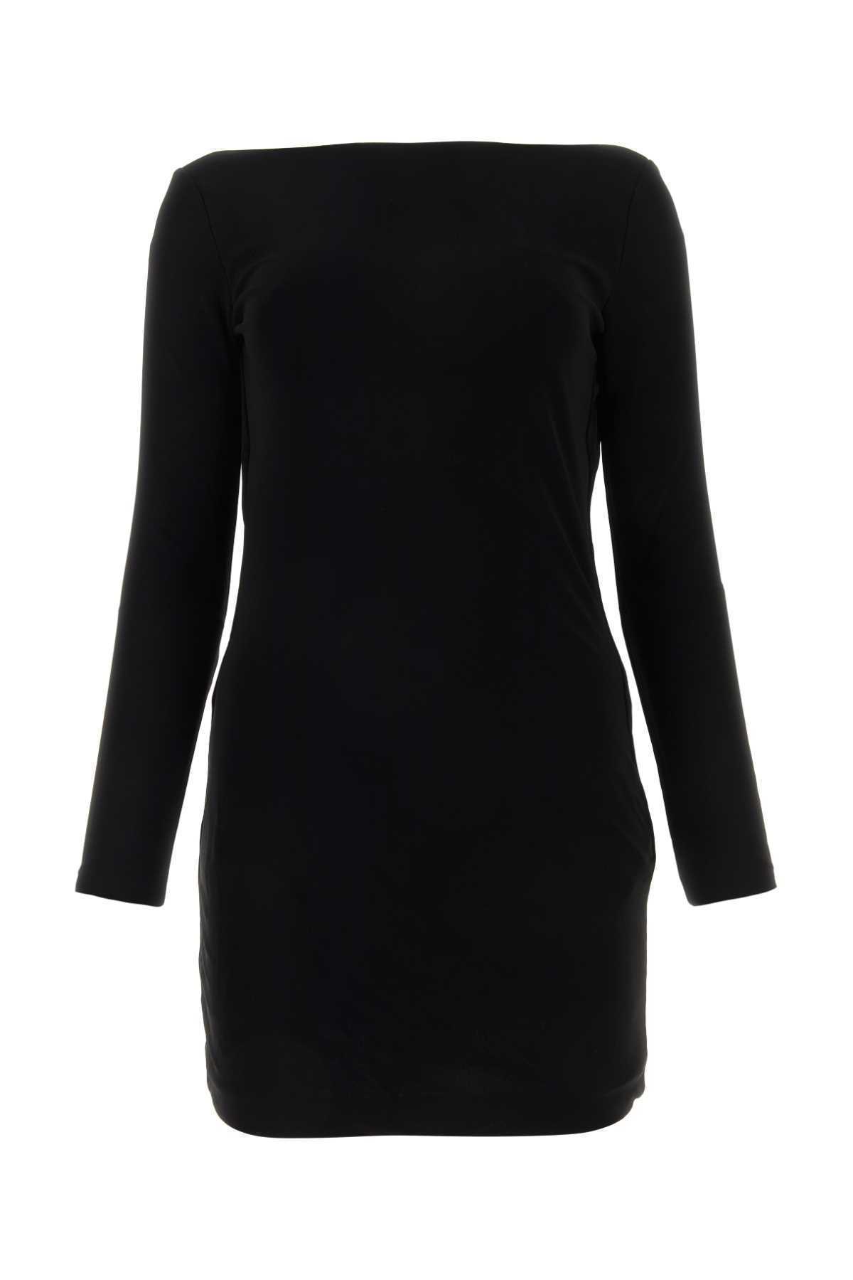 【関税&送料込】Dsquared Black Viscose Mini Dress
