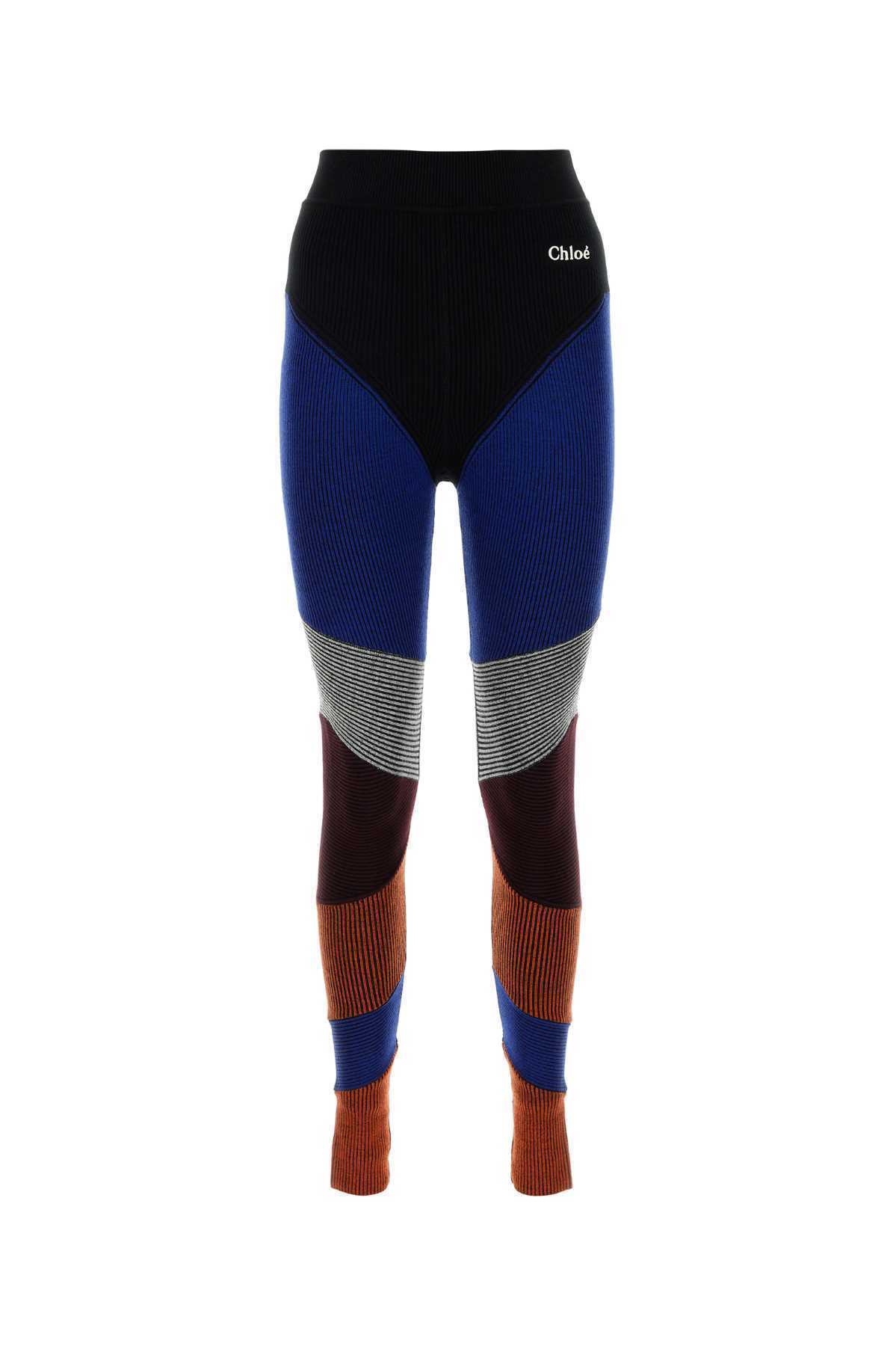 【関税&送料込】Chloe Multicolor Stretch Wool Blend Leggings