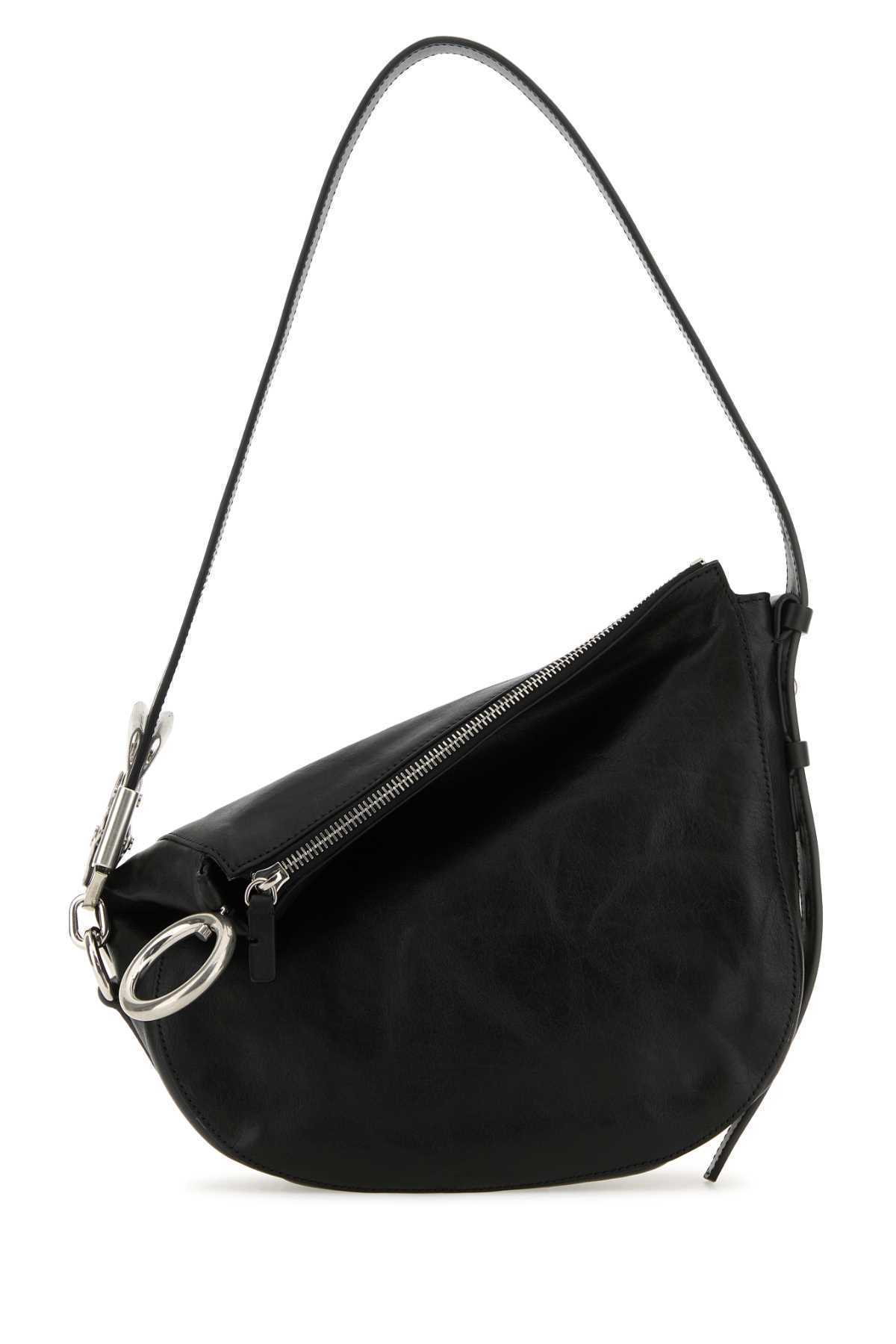 【関税&送料込】Burberry Black Leather Knight Small Shoulder
