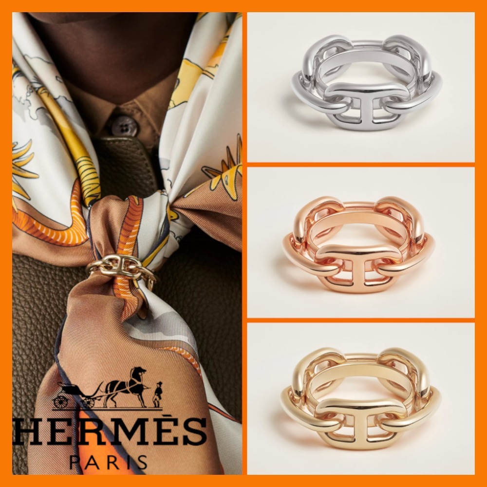 【さりげないオシャレ♪】HERMES スカーフリング