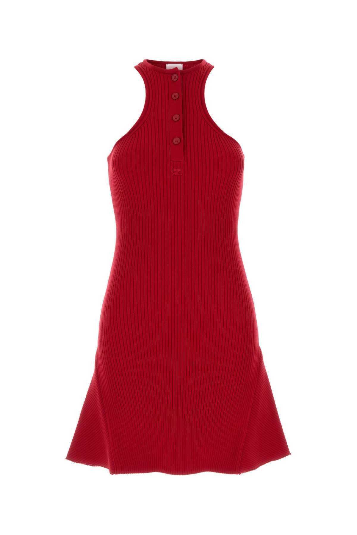 【関税&送料込】Courreges Red Viscose Blend Dress
