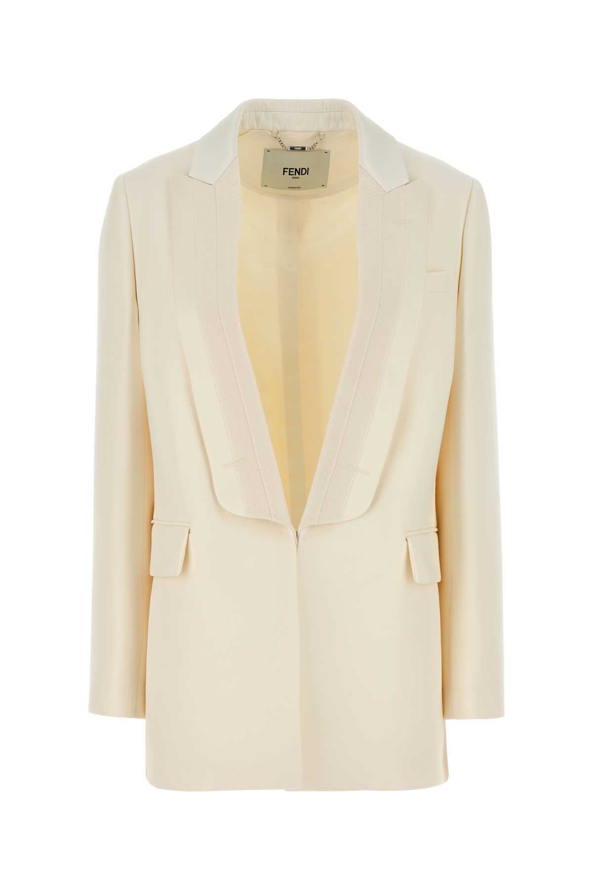 【関税&送料込】Fendi Ivory Wool Blend Blazer
