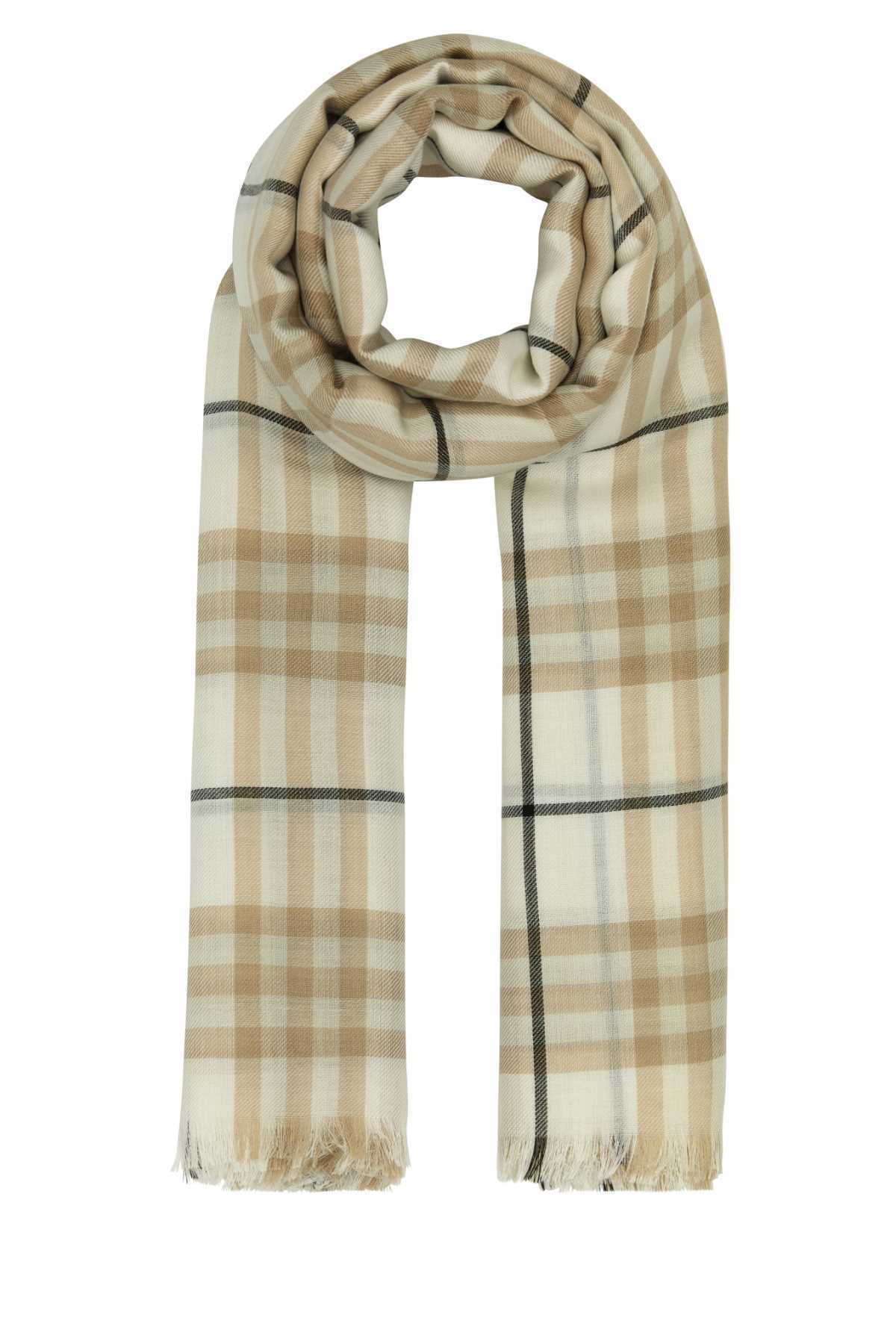 【関税&送料込】Burberry Embroidered Cashmere Blend Scarf