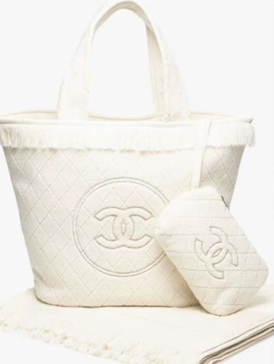 ★夏の必需品★【CHANEL】ビーチウェアセット CHANEL シャネル ビーチセット トートバッグ ポーチ バスタオル