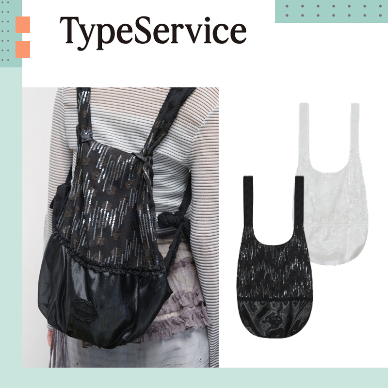 TYPESERVICE ♥ Pailletted Knotted 2-Way Bag/追跡付