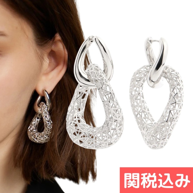 【関税送料込】Tom Wood Maze Hoops シルバー ピアス