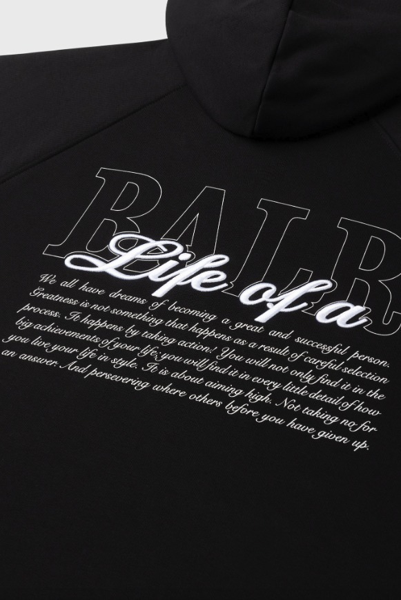背中のロゴがお洒落♪【BALR.】《Script》ロゴ入り パーカー