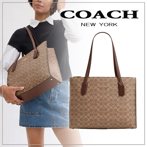 【COACH】コーチ ニーナ トートバッグ・シグネチャー キャンバス