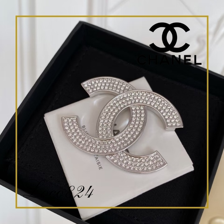 【人気】CHANEL ブローチ シルバー