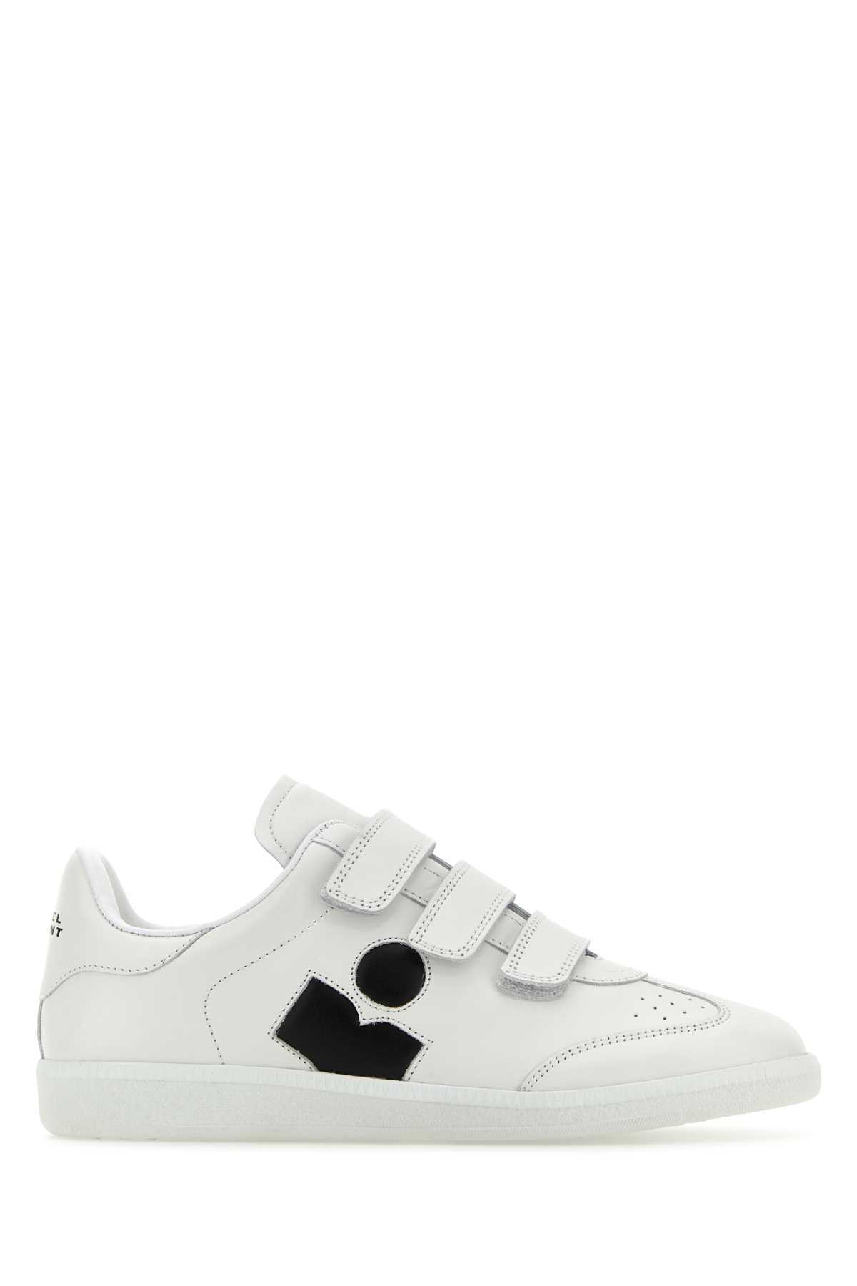 【関税&送料込】Isabel Marant Etoile White Leather Logo Clas